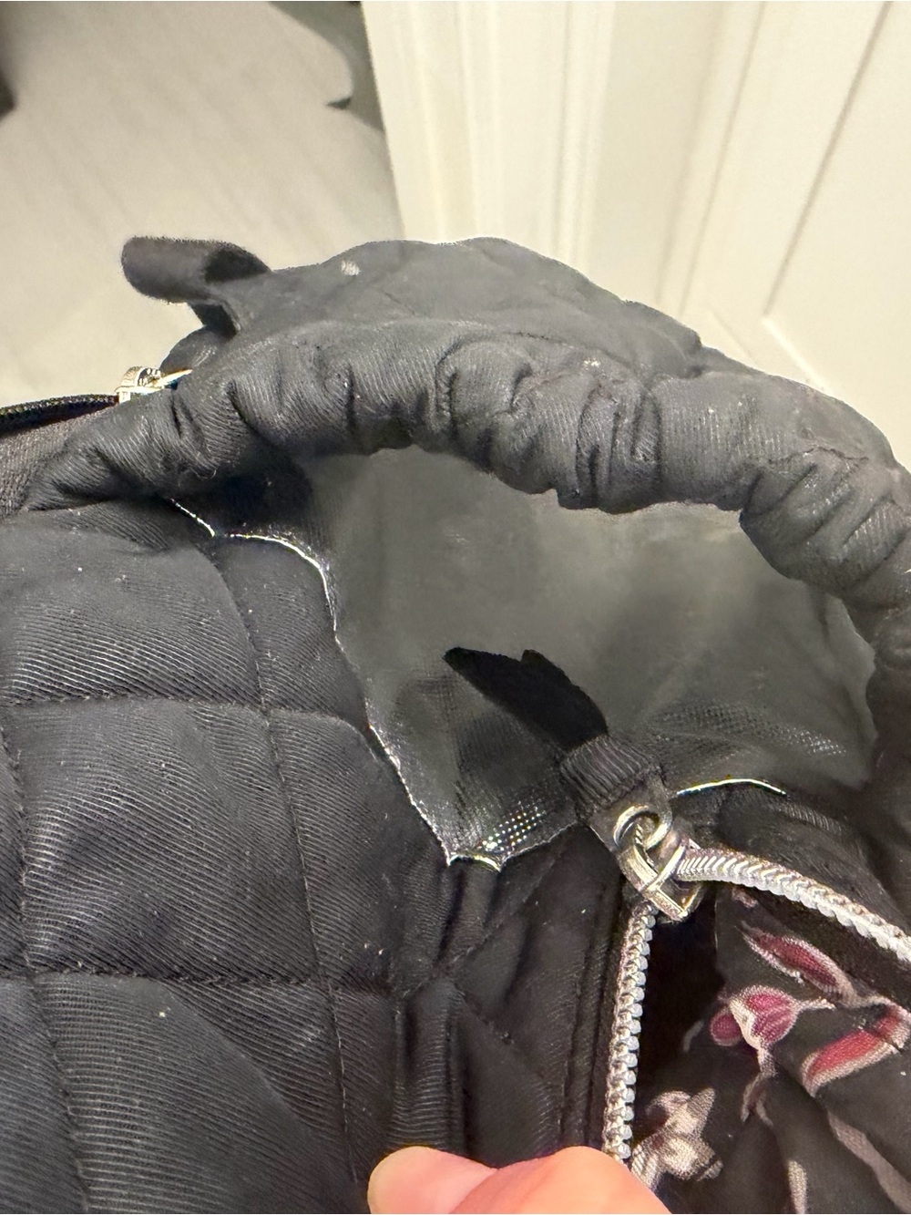 Quilted Black Vera Bradley diaper Backpack - Picture 7 of 12